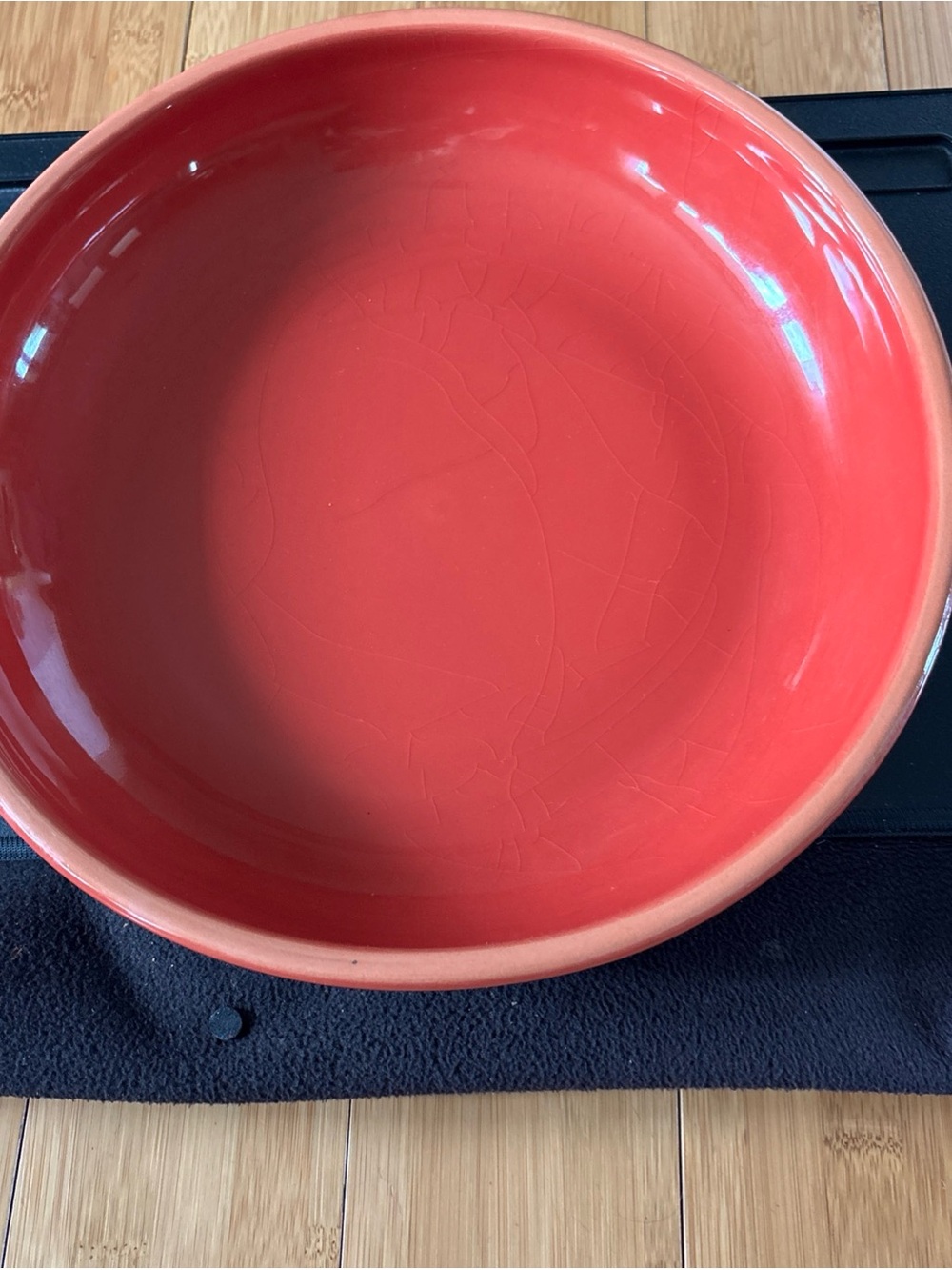 Poppy Red Ceramic Bowl - Microwave, Oven, Dishwasher Safe